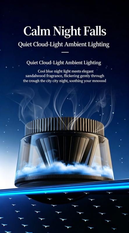 Car Mist Aroma Diffuser, Smart Solar Powered Auto Spray Car Air Freshener