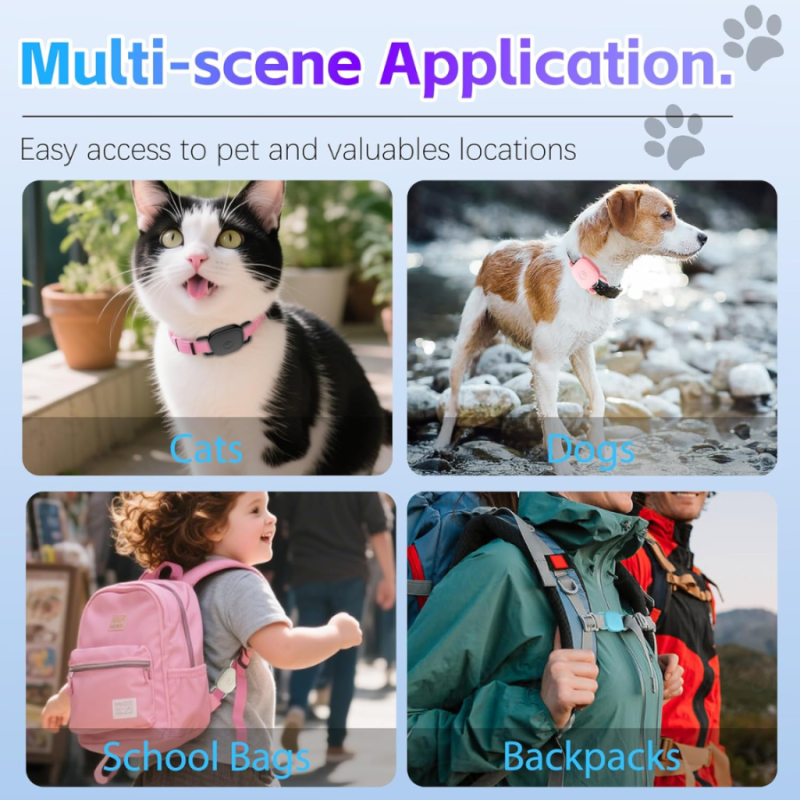 Dog Collar Holder For Tile Mate Waterproof Anti Lost Protective Case With Mate Tile Tracker For Cat Pet Necklace, Soft Silicone