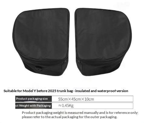 Front Trunk Luggage Storage Bag Camping Fish Keeper Accessory
