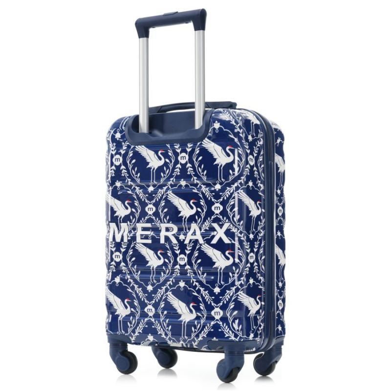 Luggage Set of 3, 20-inch with USB Port, Airline Certified Carry-on Luggage  , ABS+PC Hard Shell Luggage with Spinner Wheels,Indigo Swan