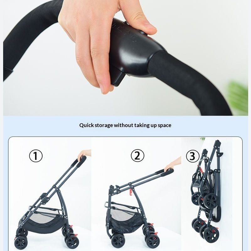 Pet Stroller For Dogs And Cats Portable Detachable Cage With Folding Design For Outdoor Potty Breaks