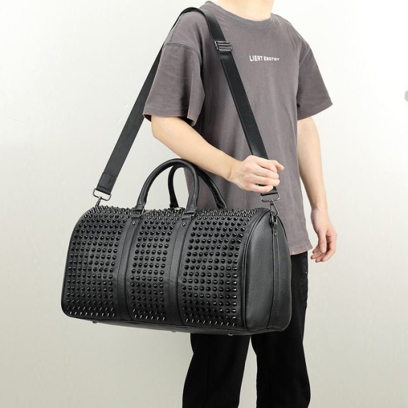 Rivet-studded Large-capacity Short-trip Tote Travel Bag