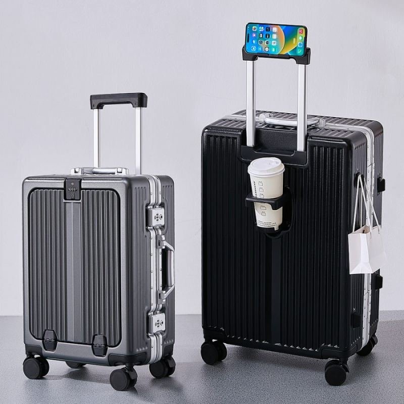 Solid-color Multi-functional Boarding Suitcasetravel Suitcase