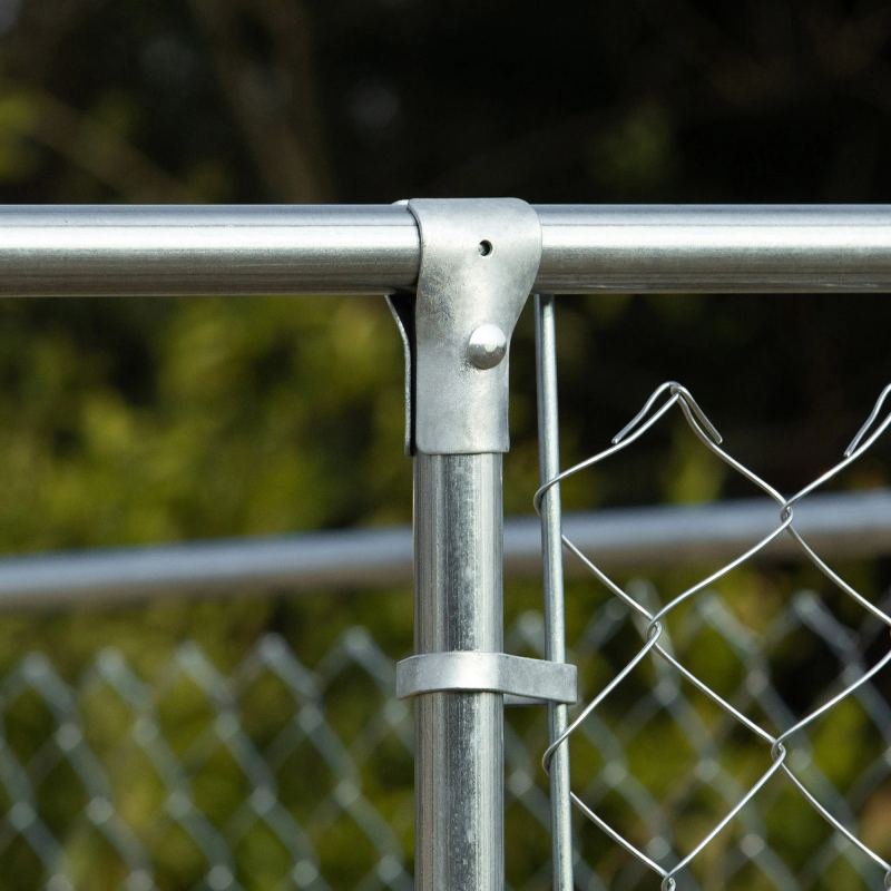 Steel  Dog Fence w/ Canopy Dog Kennel 157.5" L x 157.5" W x 91.25" H