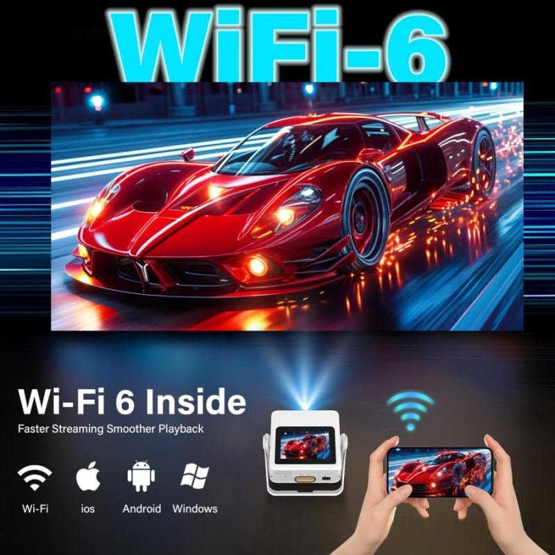The Touch-enabled Projector With A Gimbal-mounted Tablet Also Functions As A Speaker