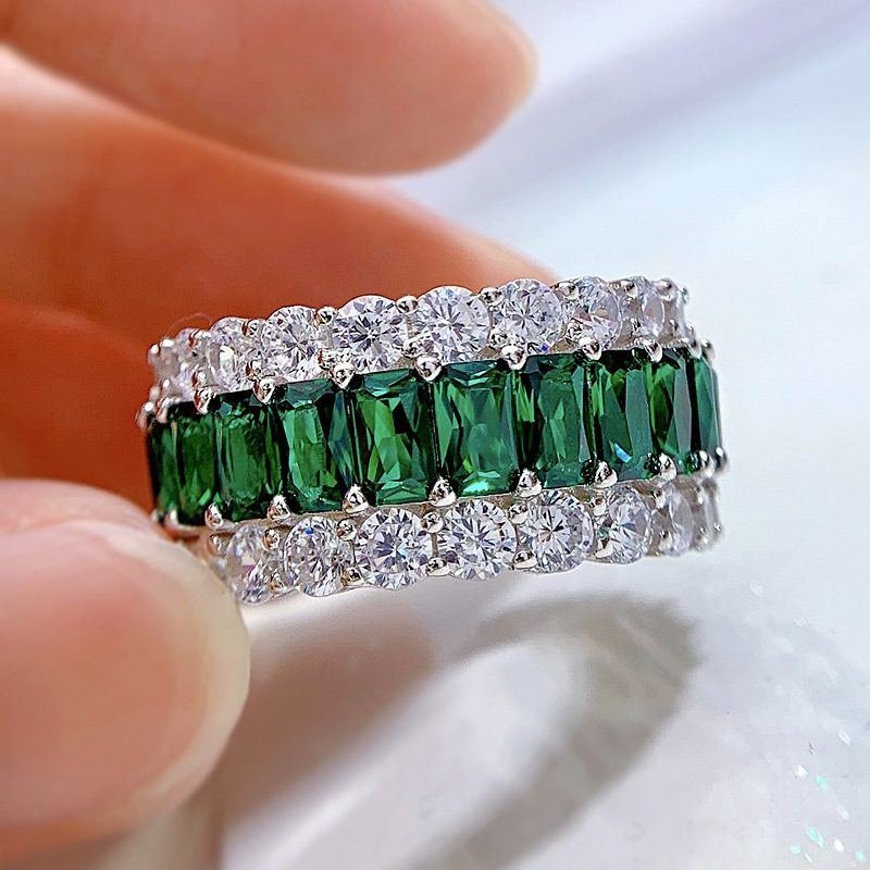Zircon Fire-Color Gemstone Ring For Women